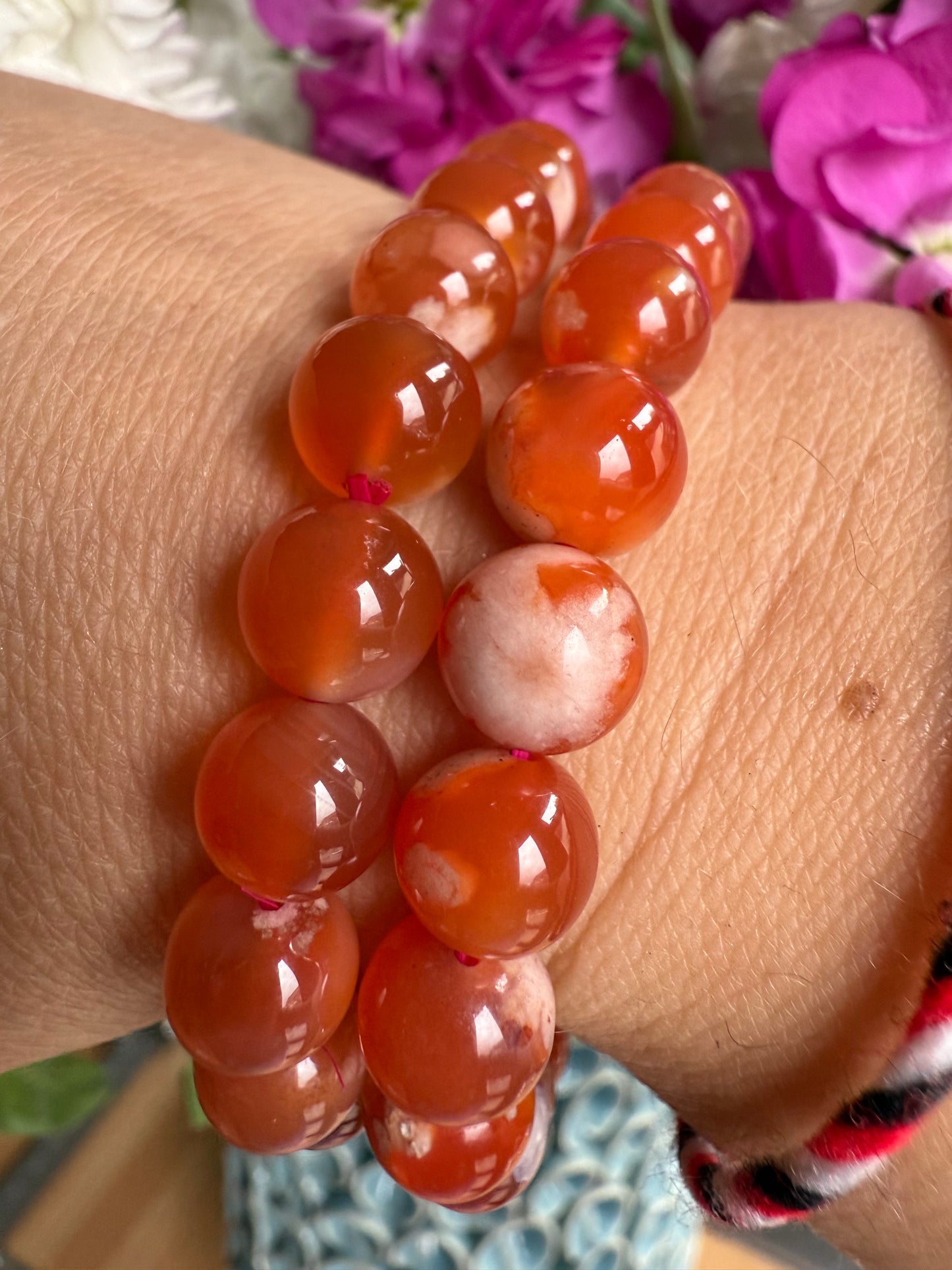 Red Flower Agate