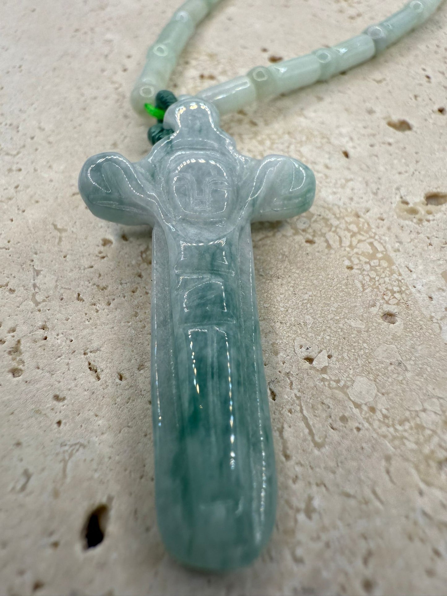 Jade Cross Necklace
