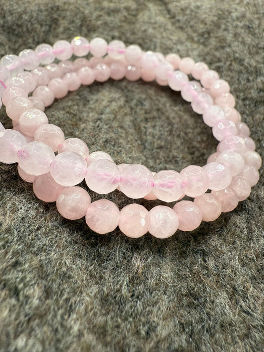 Faceted Rose Quartz