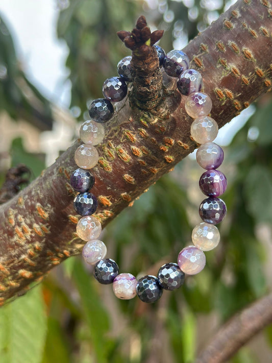 Faceted Purple Agate