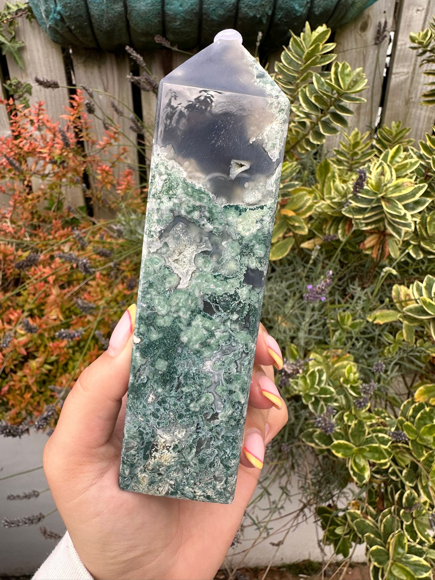 Moss Agate Prism